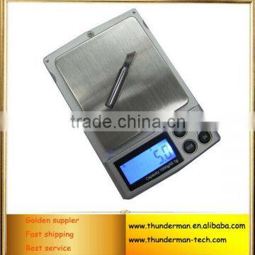 Blue LED back light digital pocket jewelry weighing scale