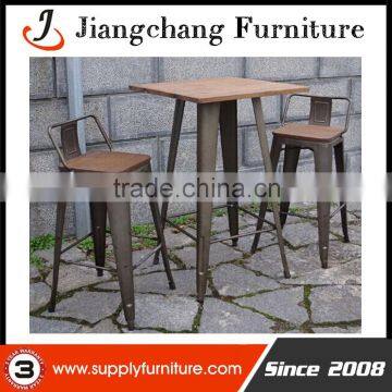 Metal Bar Chairs .High Back Chair Set