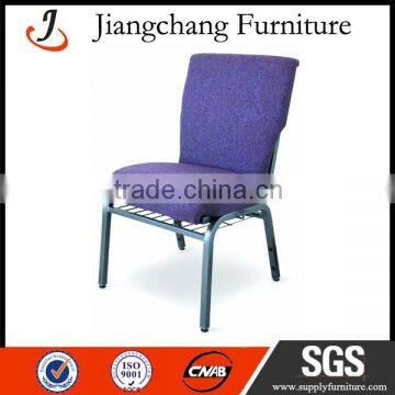 Stackable Tubular Metal Dining Chair For Church JC-E74