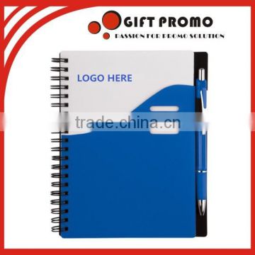 Advertising Printed Planner Spiral Notebook With Pen                        
                                                Quality Choice