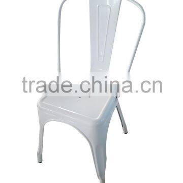 2016 Hot Sale Industrial Metal Chair Gloss Finish Dinning Colorful Stackable Side Chair photo-6