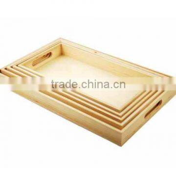 Cheap unfinished wooden tray