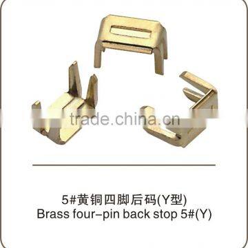 Brass four-jaw bottom stopper No.5 zipper garment accessories