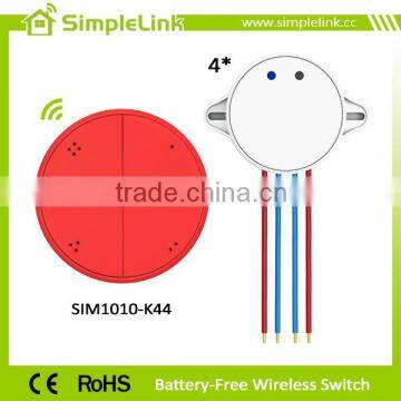 4 buttons RF Wireless light switch / Wall swtiches for smart home