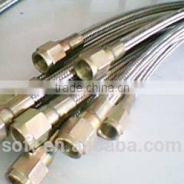 PTFE teflon hose braided with stainless steel