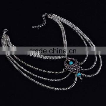 2015 Tribal jewelry fashionable women beach turquoise bead anklet