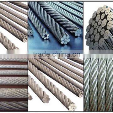 Steel wire rope,ungalvanized and galvanized steel wire ropes 1mm-60mm