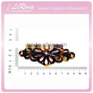 Fashion is hollow-out cellulose acetate hair clips