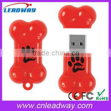 Chrismas dog bone stick usb 8gb, dog bone shaped thumb drive, pvc dog bone