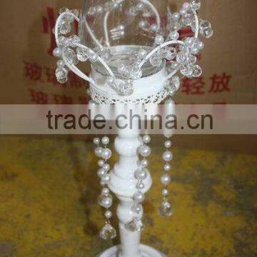 Metal candle holder/2014 new metal candle holder /crystal candle holder