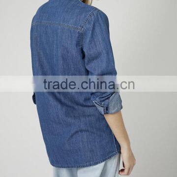 Lady Vintage Wash Denim Shirt photo-3