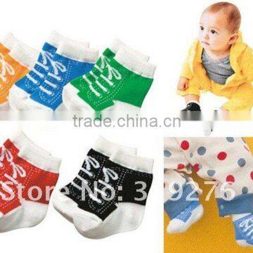 New arrival Anti-slip Walking baby socks red,green,blue,black,yellow JPSOCKS008