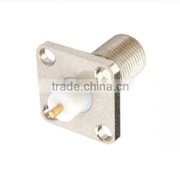 RF Coaxial Connector F Female Panel Mount