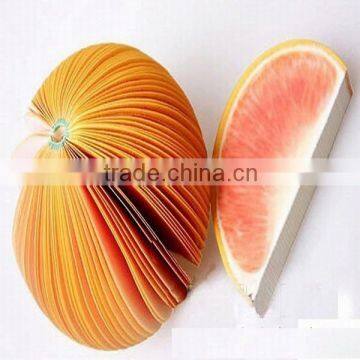 fruits shaped custom memo pad, sticky memo pad, memo pad