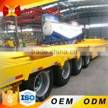 twin axle heavy duty cargo and machine transport lowbed semi trailer                        
                                                Quality Choice