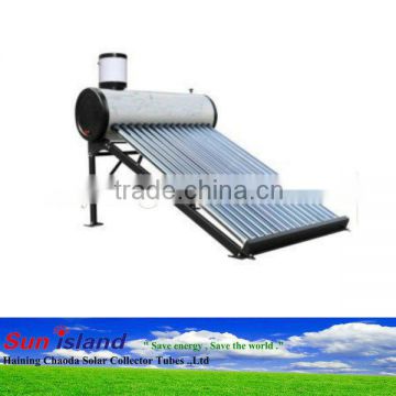 Automatic cold water loading solar water heater