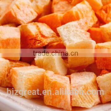 Chinese Healthy Snack Frozen Dried FD Dried Vegetables-FD Carrot Cube