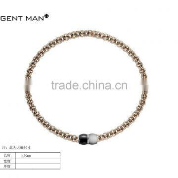 top sell 316l stainless steel monogram necklace China wholesale