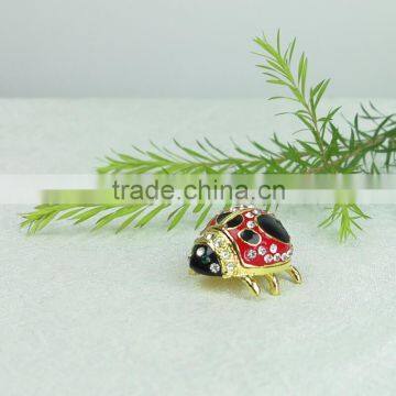 Cheap price but high quality lady bug style small accessories packaging trinket box for sale