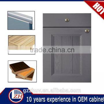 Factory direct laminate pvc kitchen cabinet swing door price