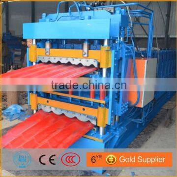 alibaba new product double layer roof tile roll forming machinery with tractor