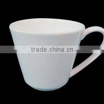 HB1844 wholesale good quality hotel white porcelain ceramic coffe cup