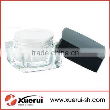 square cosmetic acrylic jar, cosmetic container