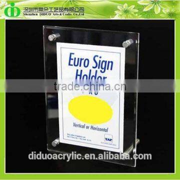 DDB-0134 Trade Assurance 4x6 Acrylic Sign Holder With Bolts