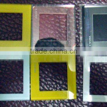 one way custom-made toughened glass switch panel for sale light switch glass