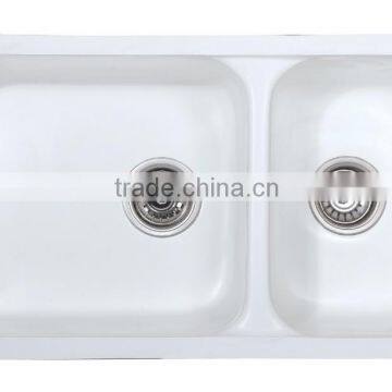 Acrylic Solid Surface Kitchen Sink, ,resin Stone Sink, Double Bowl Kitchen Sink photo-6