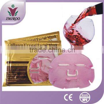 Red wine face mask collagen crystal facial mask beauty product for skin care