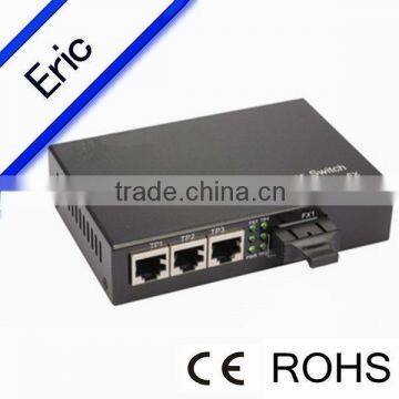 10/100M 4 ports media converter