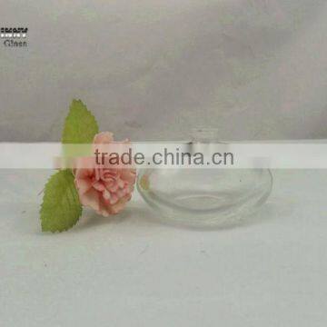 little-shaped clear glass perfume cosmetic bottle