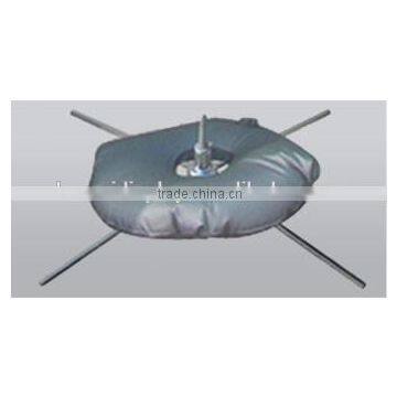 Outdoor Beach Flag Pole , 3.5 m Tear Drop Flying Banner Stand With Cross Base and Water Tank photo-3