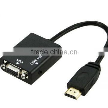 HDMI to VGA With Audio Output Cable Adapter Lead for HDTV PC PS3 photo-2