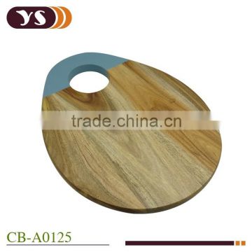 2015 new ellipse shape Acacia cutting board