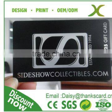 Free Design~~!! Best Material PVC transparent gift card/ Plastic clear card/ Clear matte transparent card