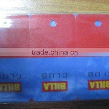 plastic barcode key tags