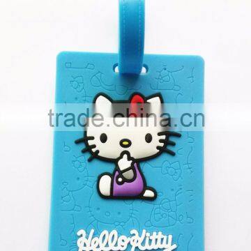 Luggage Tags Wholesale for Airlines Cute Soft Rubber Bag Tags PVC Manufacture