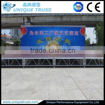 1.22*1.22m Aluminium stage, portable stage platform, moving stage