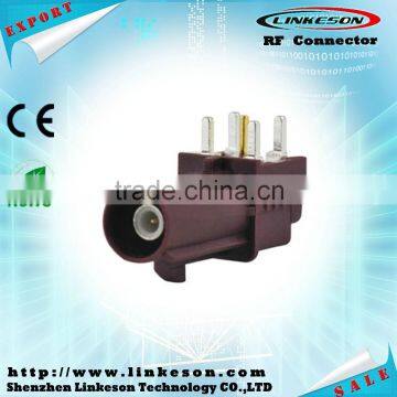 Purple Right Angle Fakra SMB Plug PCB Mount Car Antenna for GSM Cellular Phone photo-2