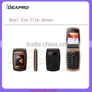 F001 3.2 inch Mtk6250 quad band basic dual sim flip phone