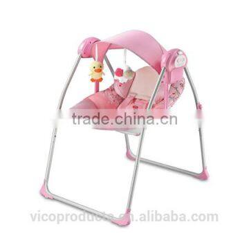 Electric baby cradle swing with music function