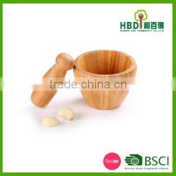 Natural Bamboo Mortar and Pestle for Promotional