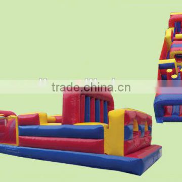 Popular adult inflatbale obstacle course , camping inflatable obstacle course for kids for sale