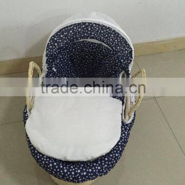 White Dot 100% Cotton Wicker Basket Cover