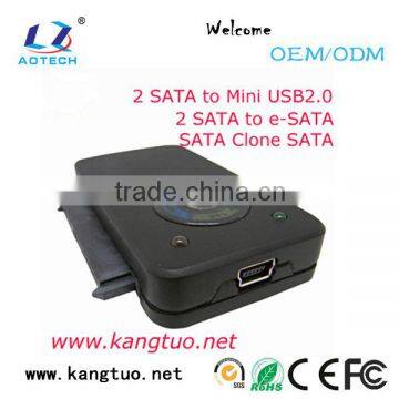 Portable design 2.5''/3.5'' SATA e-SATA usb to sata power adapter 12v 5v