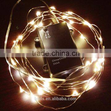 thin wire holiday LED silver wire string light