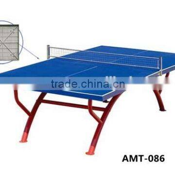 14mm Outdoor blue rainbow shape frame table tennis table