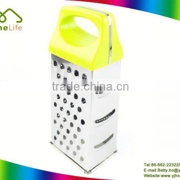 stainless steel 4 side vegetable grater with PP handle as seen on tv